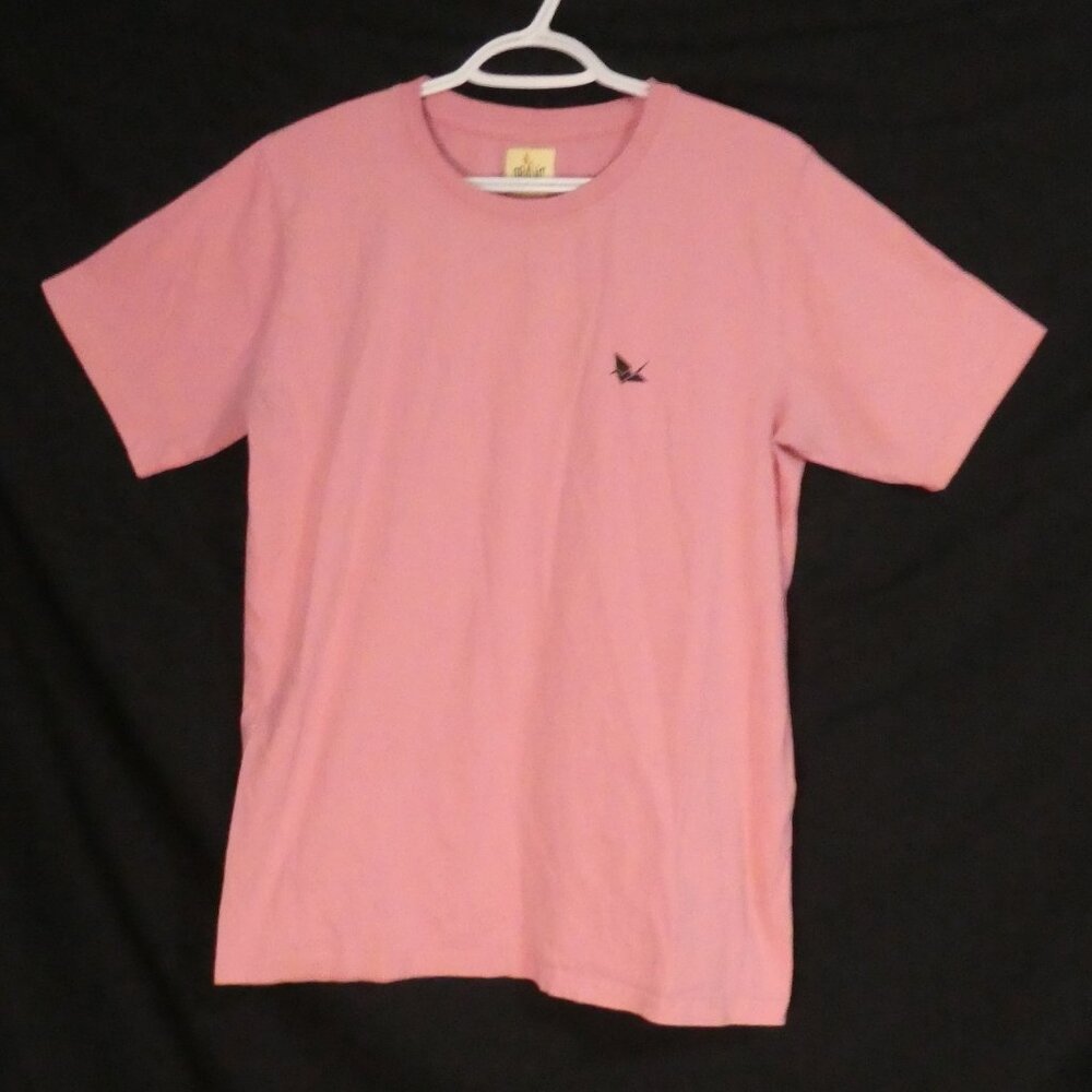 DRAINT URBAN CLOTHING CO. | P2P 19 inches | Pink Short Sleeve Logo Tee / T-Shirt
